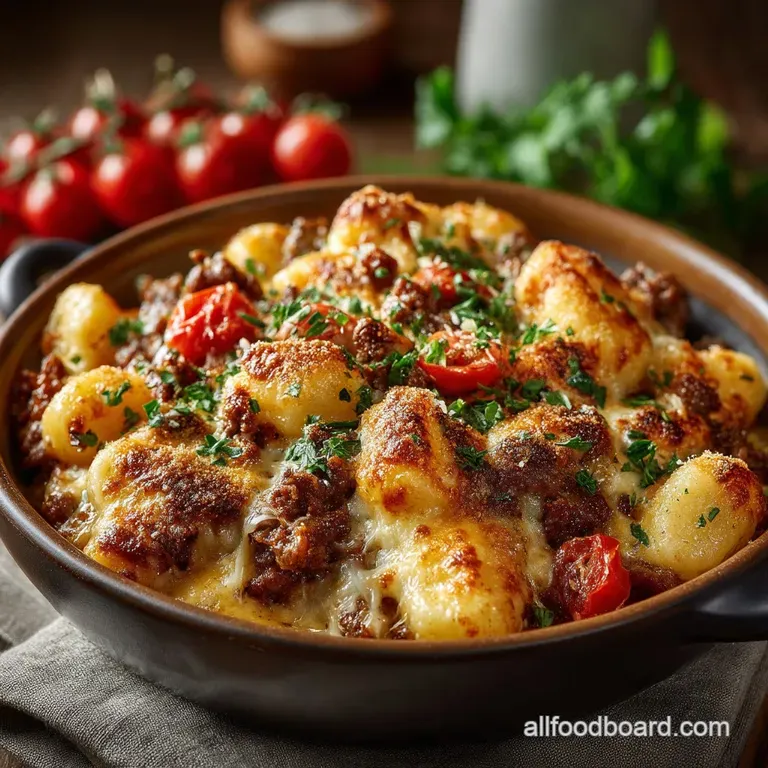 Rich Creamy Ground Beef Gnocchi Bake Under an Hour The Sunday Supper Special Rich Creamy Ground Beef Gnocchi Bake