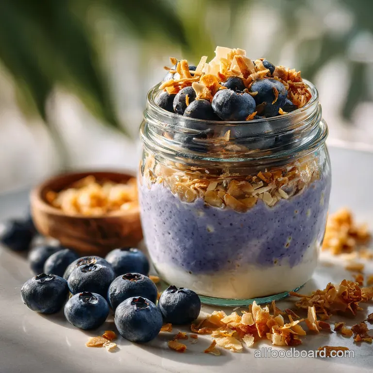 Creamy Blueberry Overnight Oats Recipe