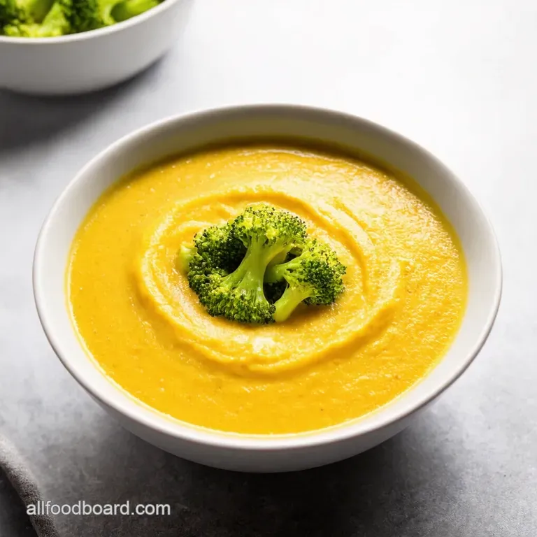 Creamy Broccoli Cheddar Soup A Bowl of Sunshine