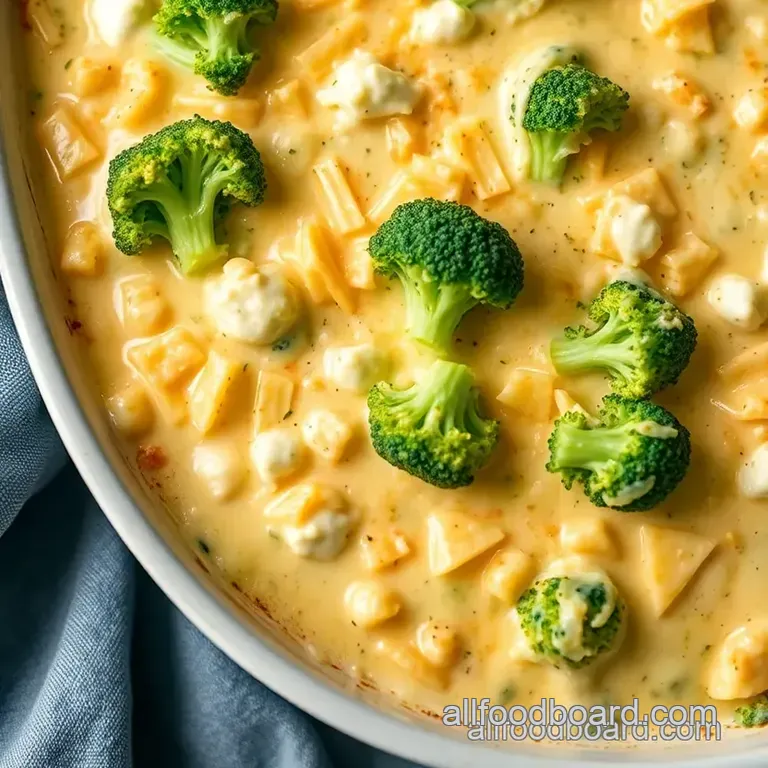 Creamy Broccoli Cheese Casserole Delight presentation