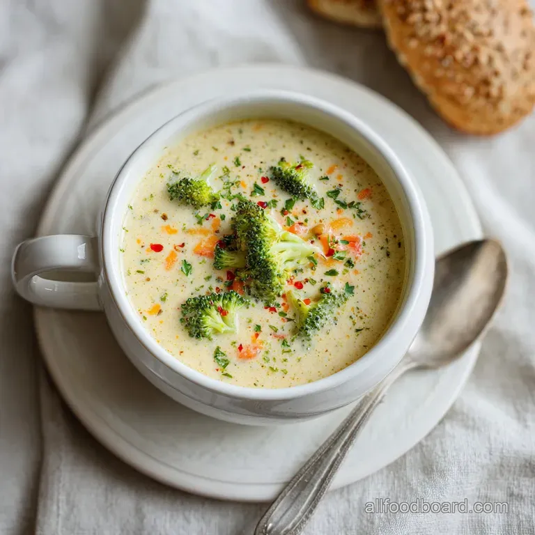 Broccoli Cheese Soup: Silky and Creamy
