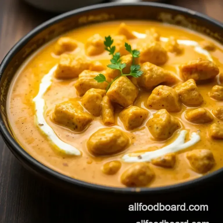 Creamy Butter Chicken: A Classic Indian Delight presentation