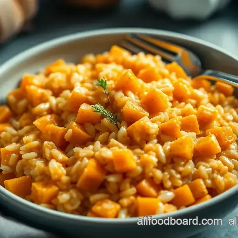 Creamy Butternut Squash Risotto with Sage & Parmesan