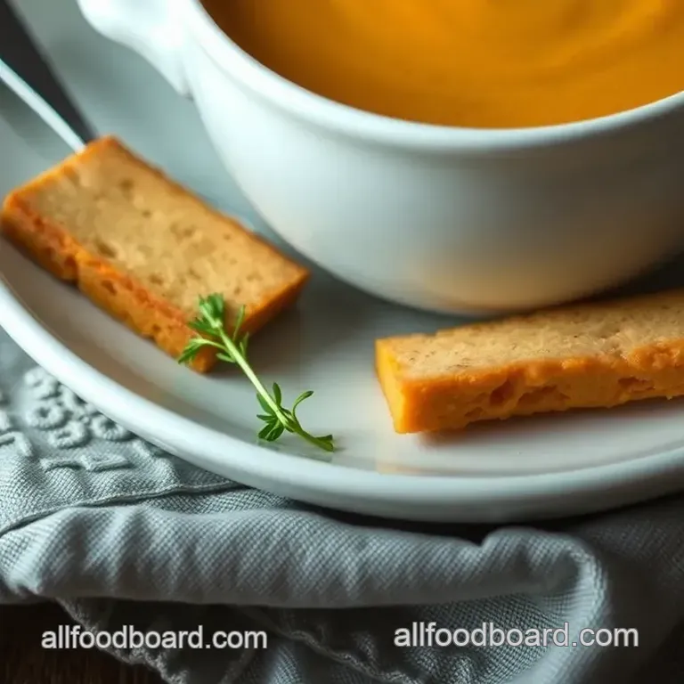 Creamy Butternut Squash Soup Inspired by Panera presentation