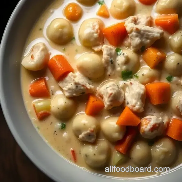 Creamy Chicken and Gnocchi Soup (Like Olive Garden but Better!) presentation