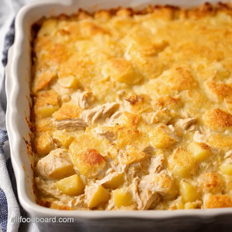Creamy Chicken and Potato Casserole presentation