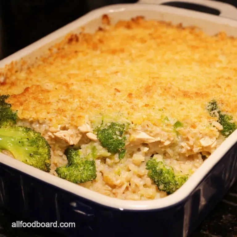 Creamy Chicken Broccoli Rice Casserole A Weeknight Winner presentation
