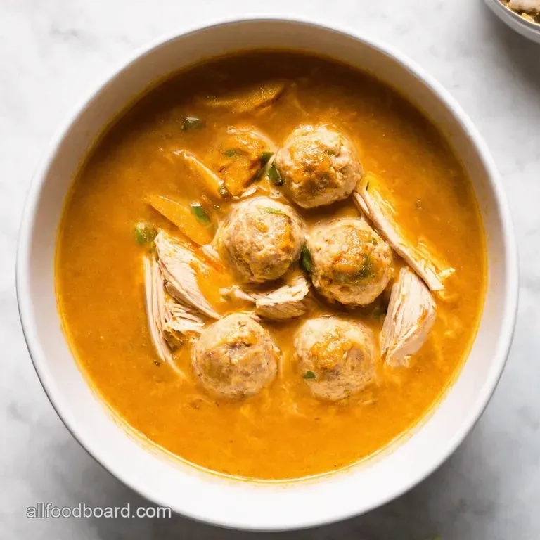 Creamy Chicken Meatball Soup A Bowl of Comfort