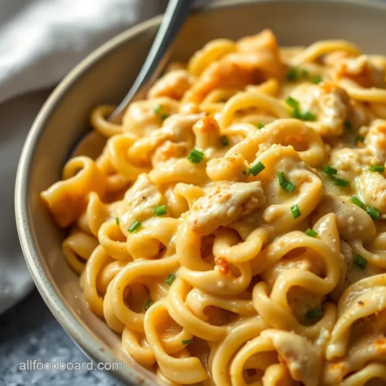 Creamy Chicken Noodle Casserole presentation