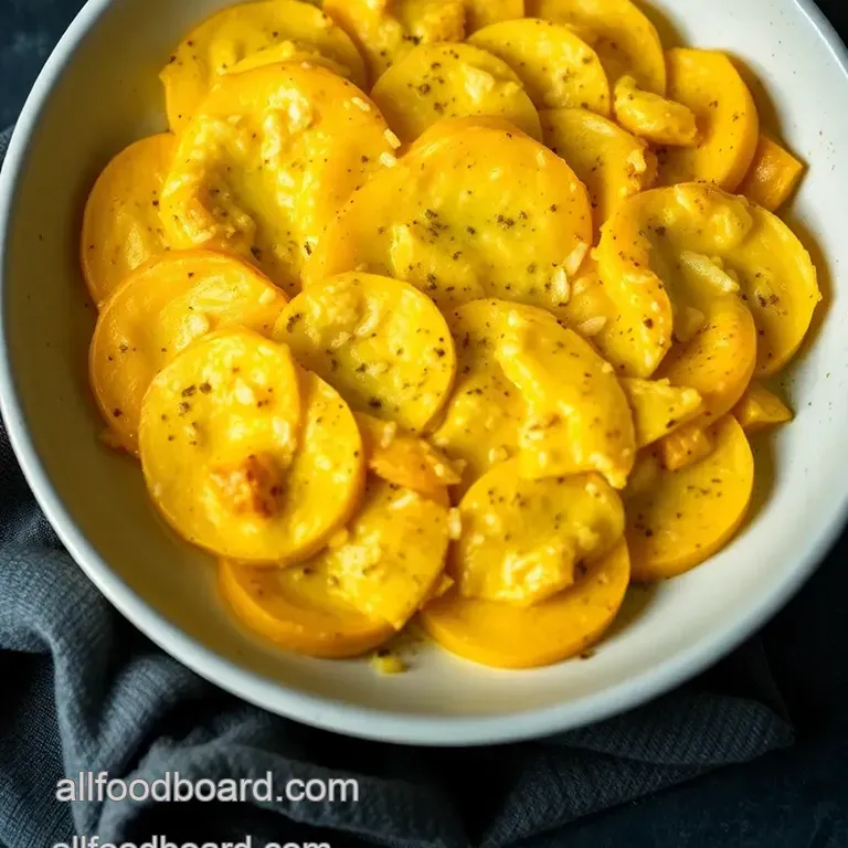Creamy Coquina Squash Gratin presentation