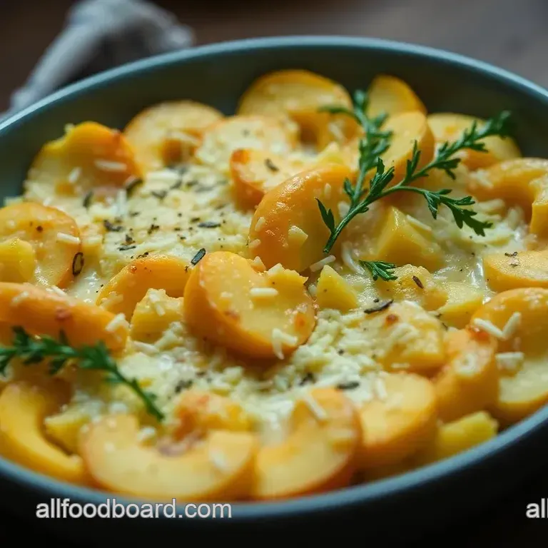 Creamy Coquina Squash Gratin