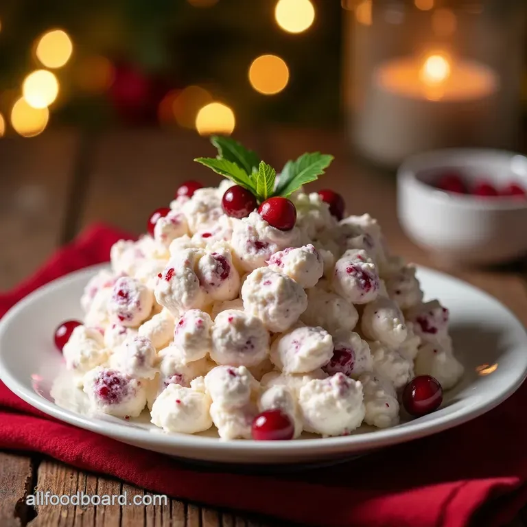 Festive Fluff The Easiest Creamiest Cranberry Salad Youll Ever Make presentation