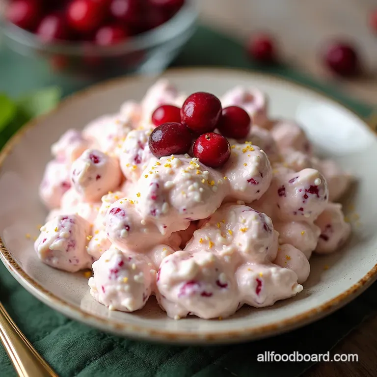 Festive Fluff The Easiest Creamiest Cranberry Salad Youll Ever Make