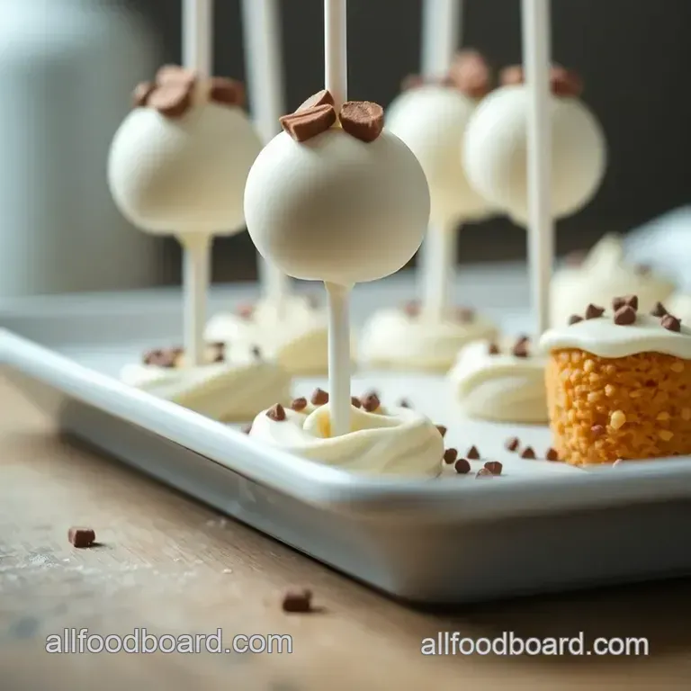 Creamy Dreamy Cake Pops with Cream Cheese presentation