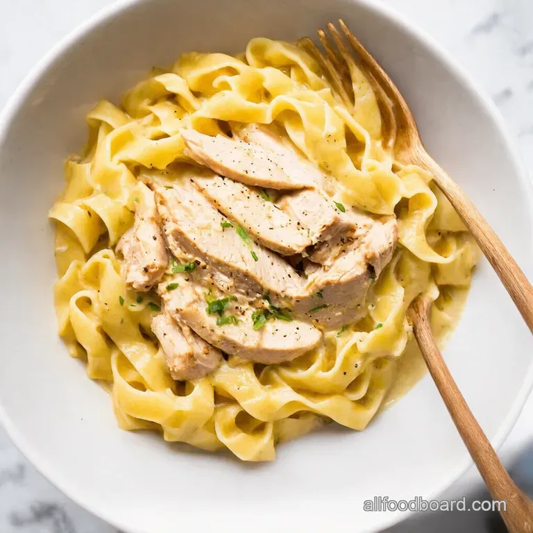 Creamy Dreamy Chicken with Buttered Noodles