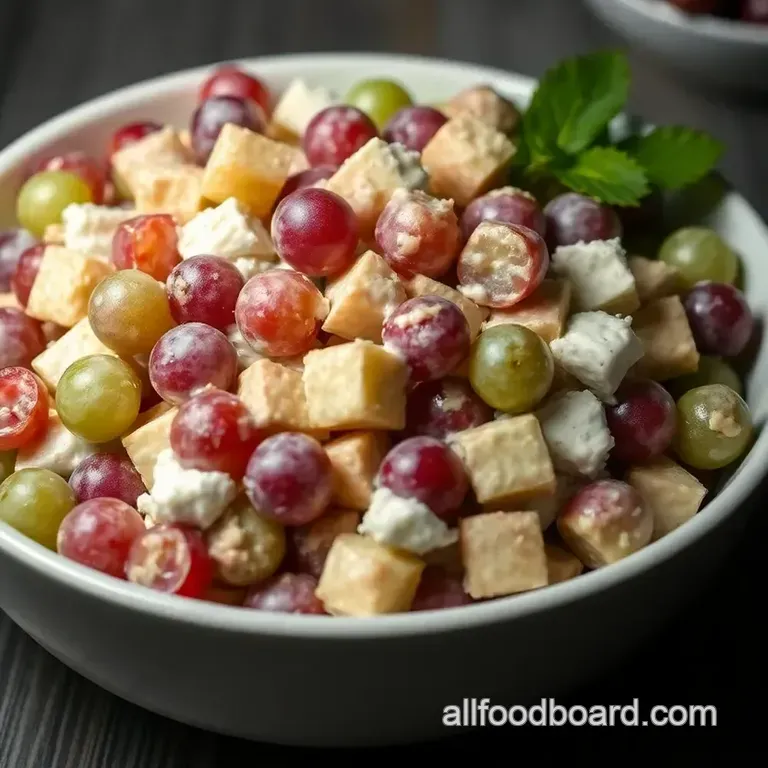 Creamy Dreamy Grape Salad (Perfect for a Potluck!) presentation