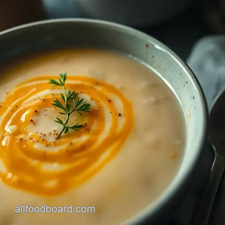 Creamy Dreamy Potato Soup presentation