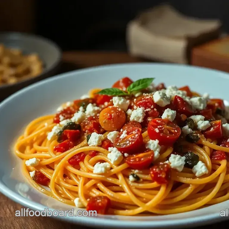 Creamy Feta & Sun-Dried Tomato Pasta: A Mediterranean-Inspired Delight