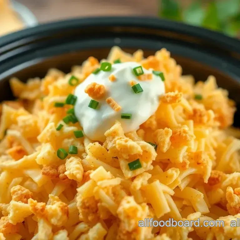 Creamy Funeral Potatoes in a Crock Pot