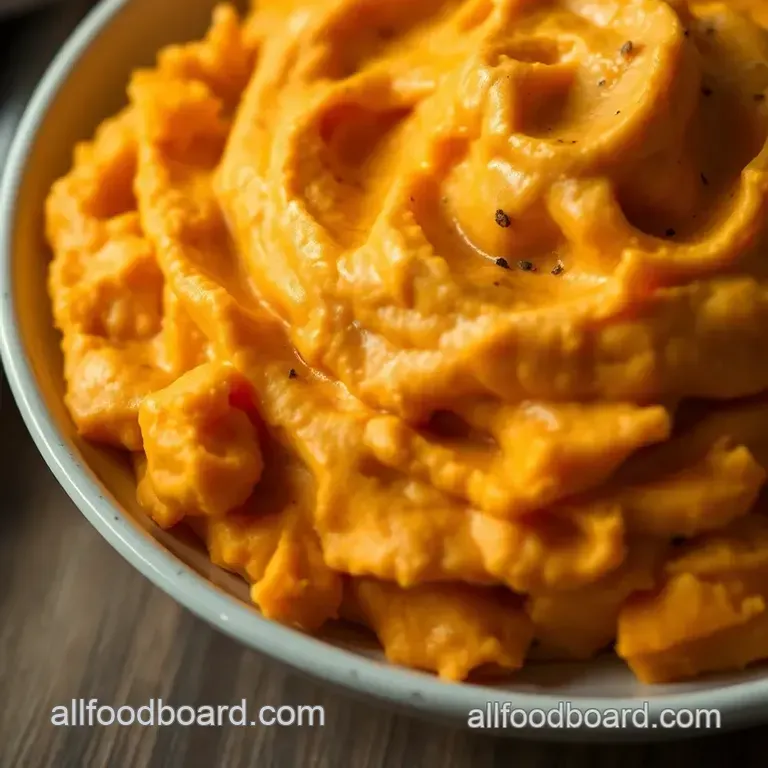 Creamy Mashed Sweet Potatoes: A Comforting Delight presentation
