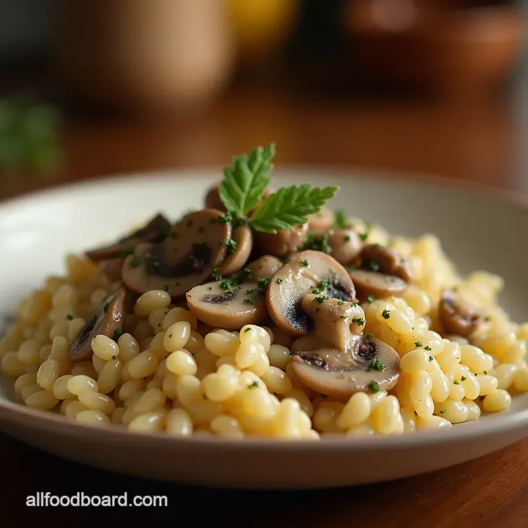 Creamy Mushroom Risotto The Sunday Lunch Showstopper presentation