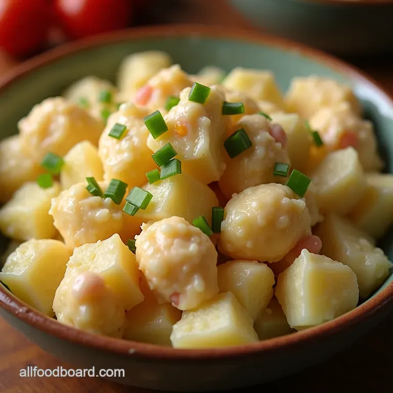 The Proper Nosh Seriously Creamy Oldfashioned Potato Salad presentation