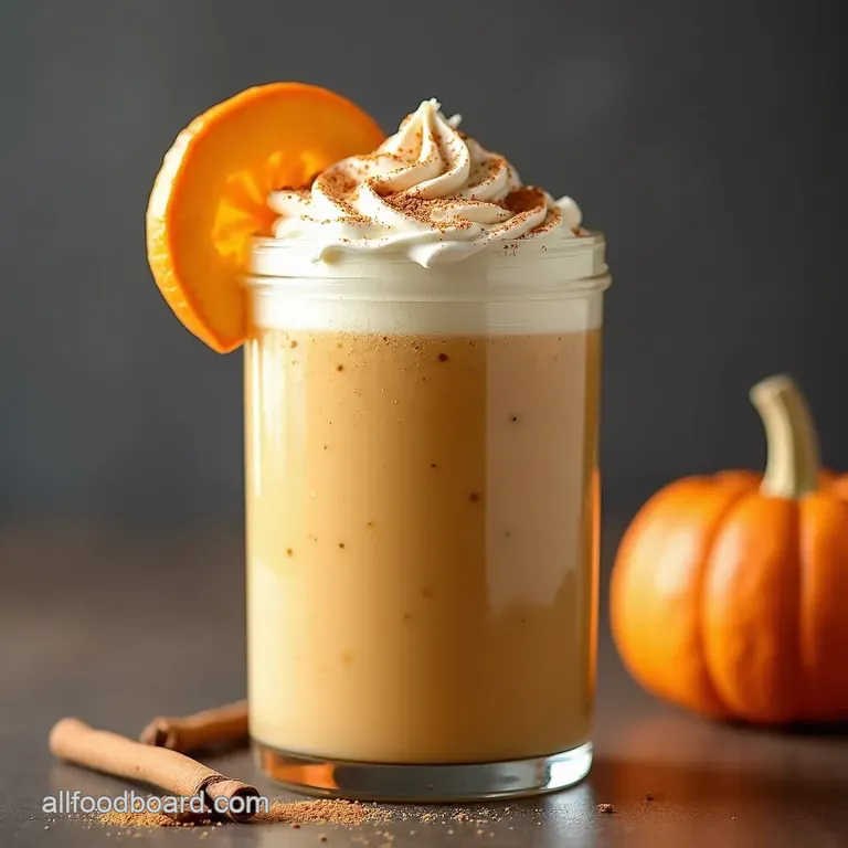 The Dont Get Out of Bed Creamy Pumpkin Spice Milkshake