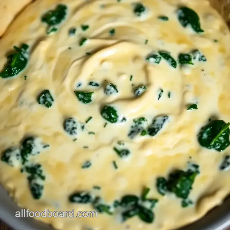 Creamy Ranch Spinach Dip with a Twang presentation