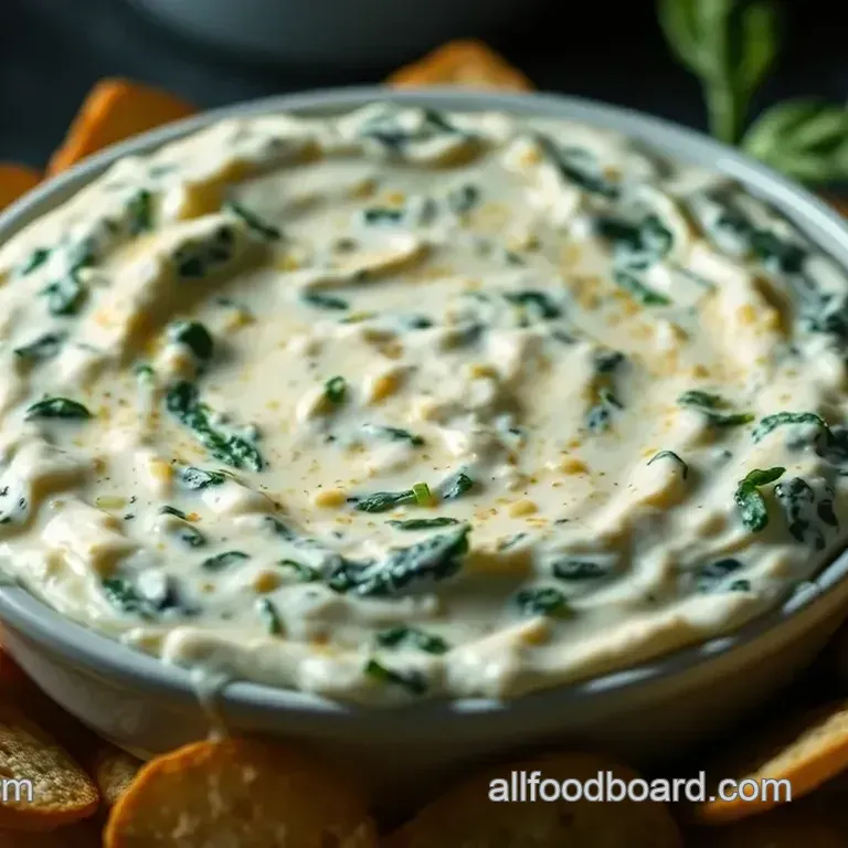 Creamy Ranch Spinach Dip with a Twang