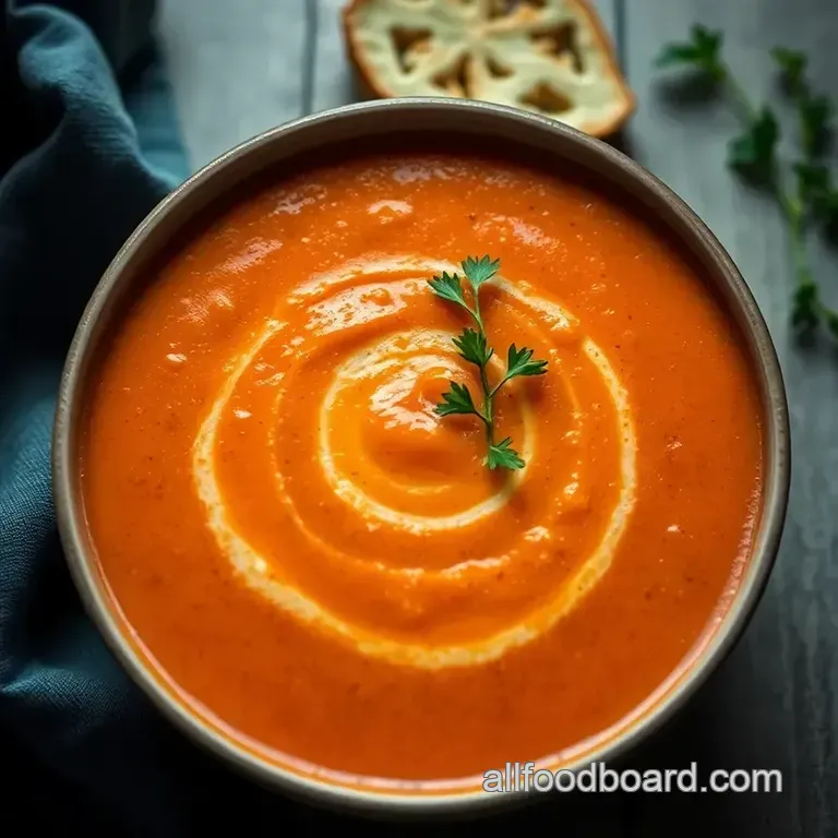 Creamy Roasted Tomato Soup: A Proper Comfort Bowl presentation