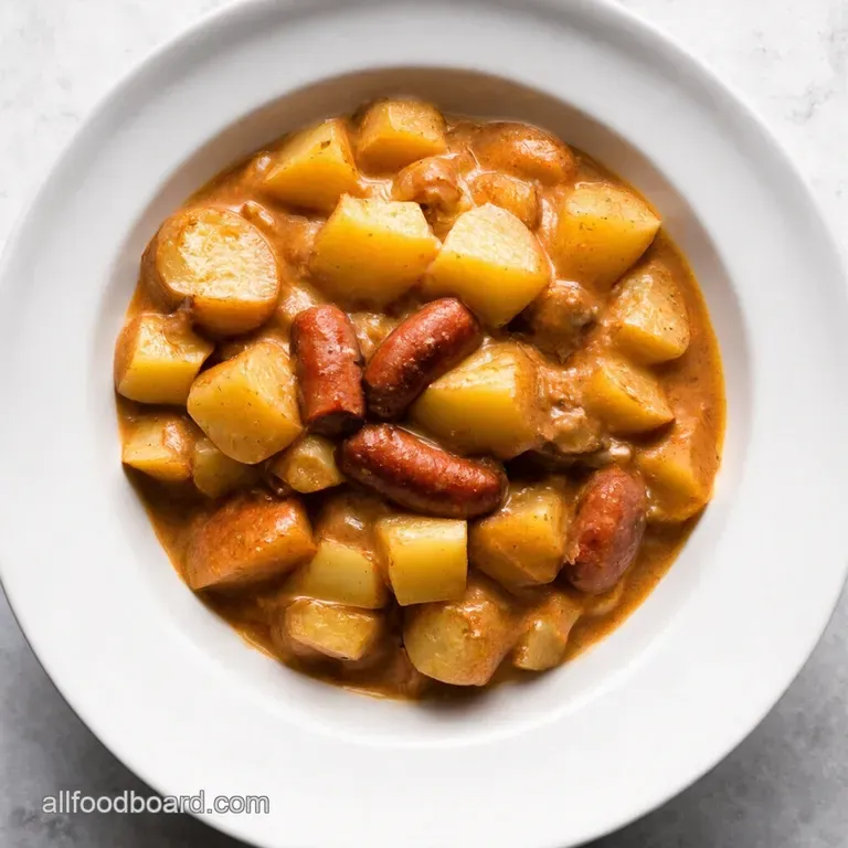 Creamy Smoked Sausage Potato Crockpot Comfort