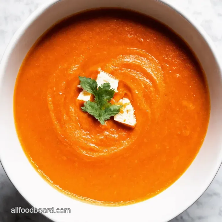 Creamy Tomato and Feta Soup A Mediterranean Delight