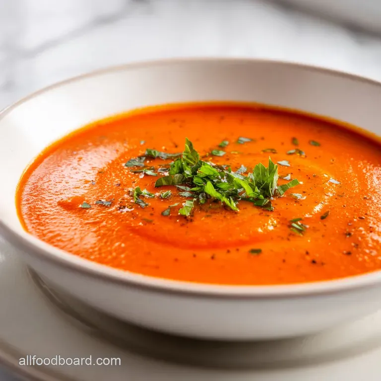Creamy Tomato Basil Soup Recipe