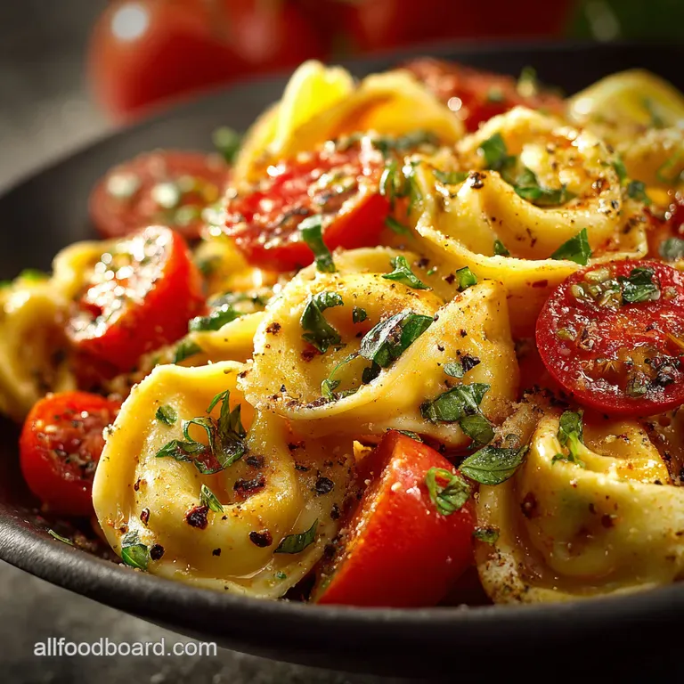 Creamy Tomato Basil Tortellini A Taste of Italy Effortlessly presentation