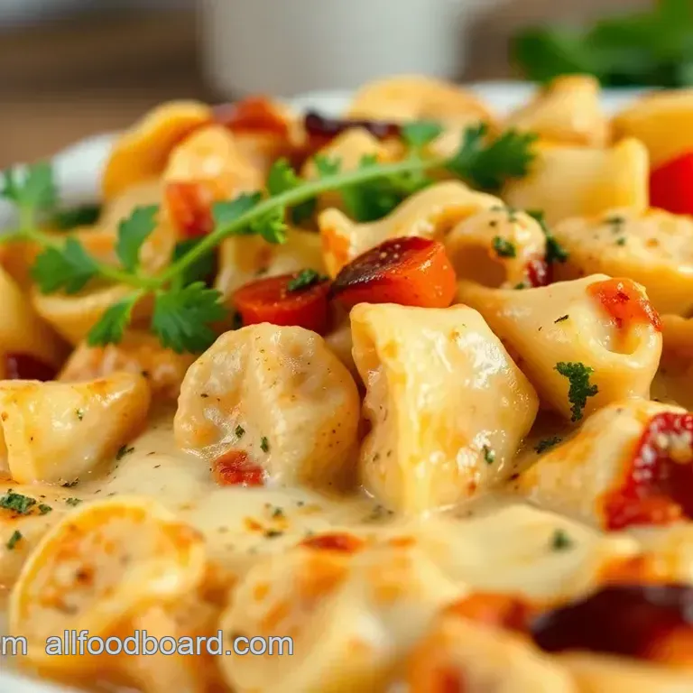 Creamy Tortellini & Sausage Bake
