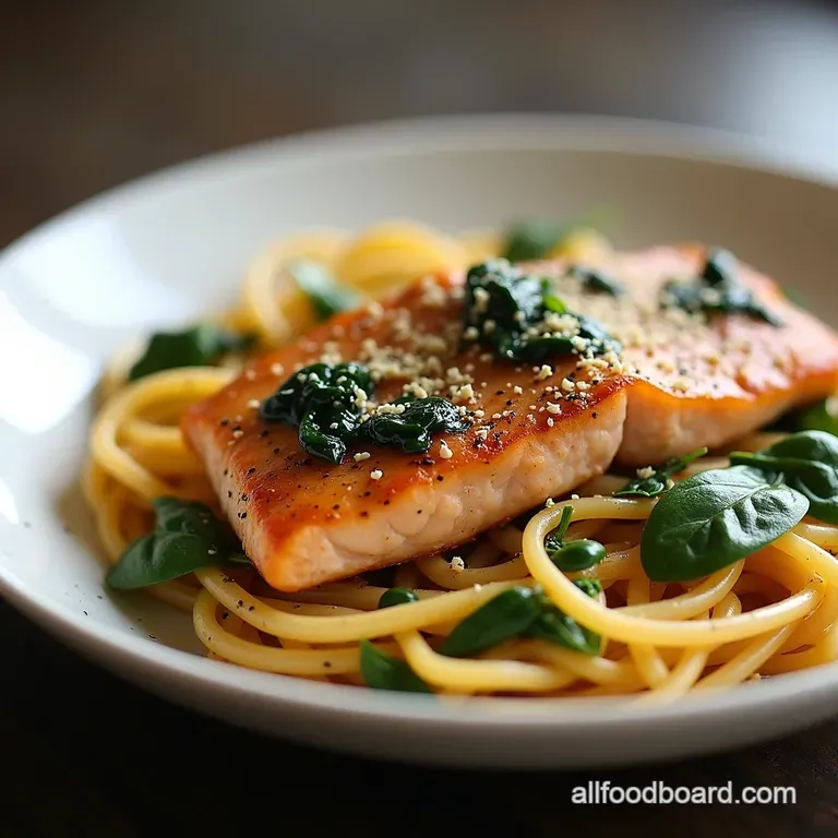 Easy Creamy Tuscan Salmon Pasta Recipe 40 Minutes SunKissed Salmon Spinach Effortless Creamy Tuscan Pasta