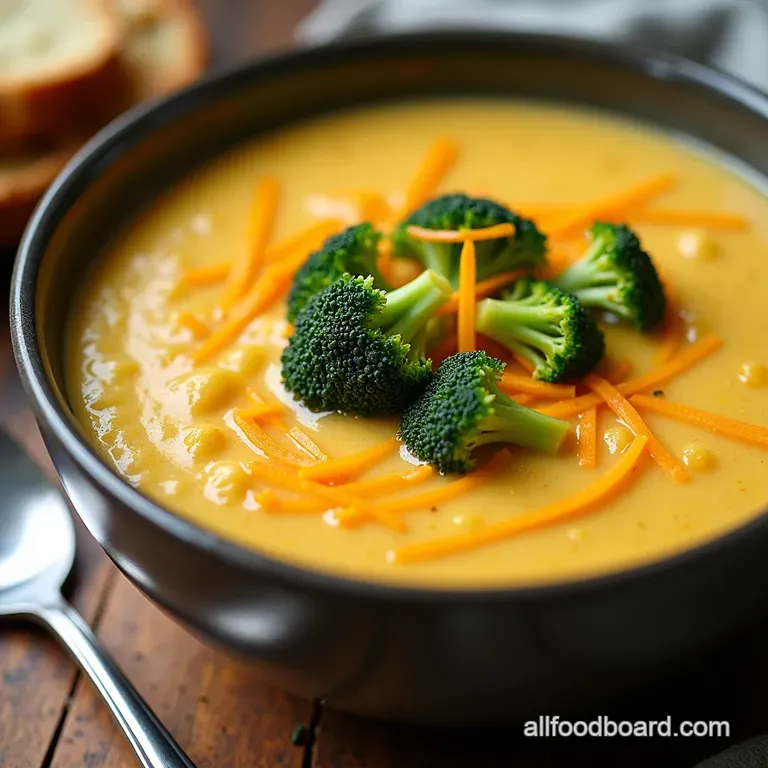 Creamy Vegan Broccoli Cheddar Soup