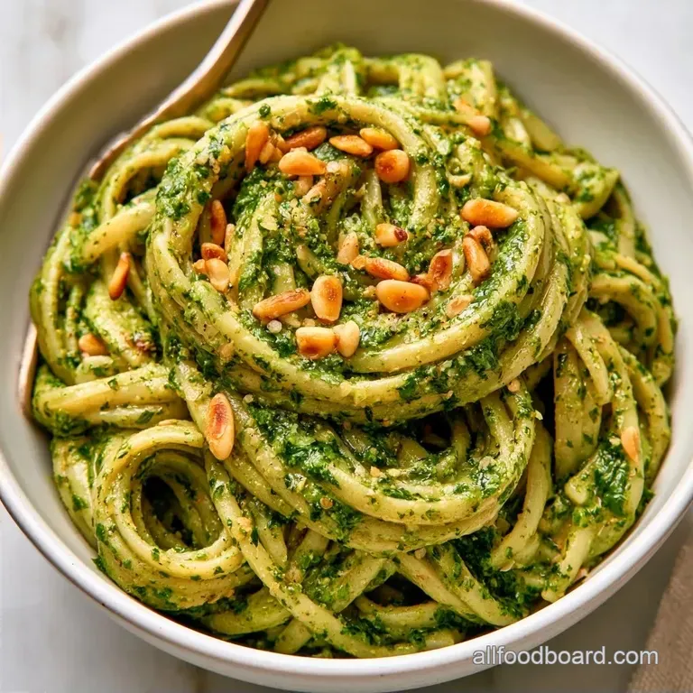 Creamy Vegan Pesto Pasta in 20 Minutes