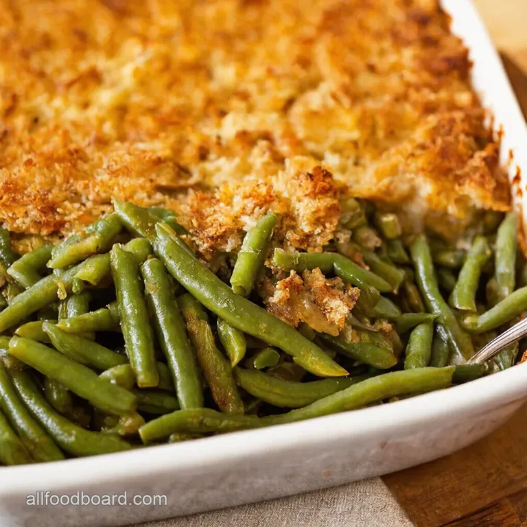 Crème de la Crème Green Bean Casserole From Scratch presentation