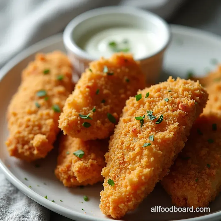 The Best Air Fryer Dinner Recipes Panko Chicken Tenders Air Fryer Gold Standard Crispy PankoCrusted Chicken Tenders with Speedy LemonDill Yogurt Dip