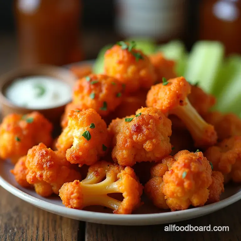 Crispy Baked Buffalo Cauliflower Wings Pub Grub Reimagined presentation