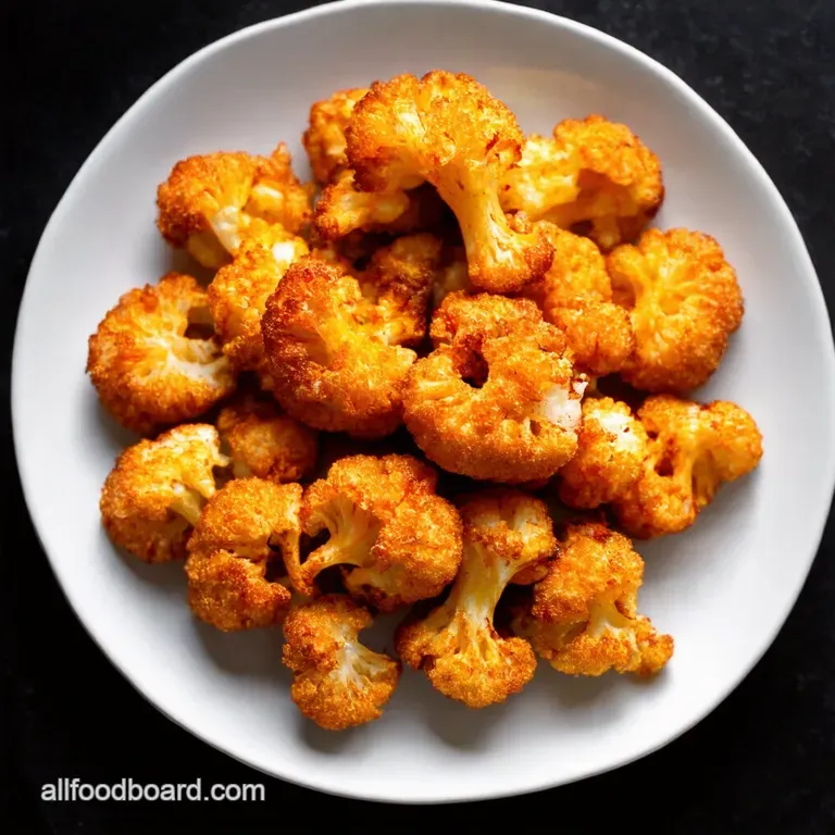 Crispy Buffalo Cauliflower Bites Wings Without the Well You Know