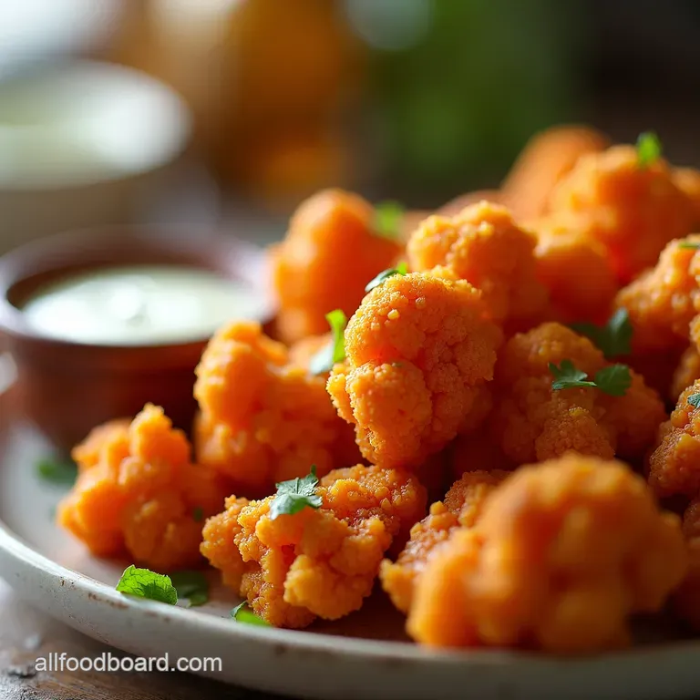 Crispy Buffalo Cauliflower Wings A Veggie Game Changer presentation