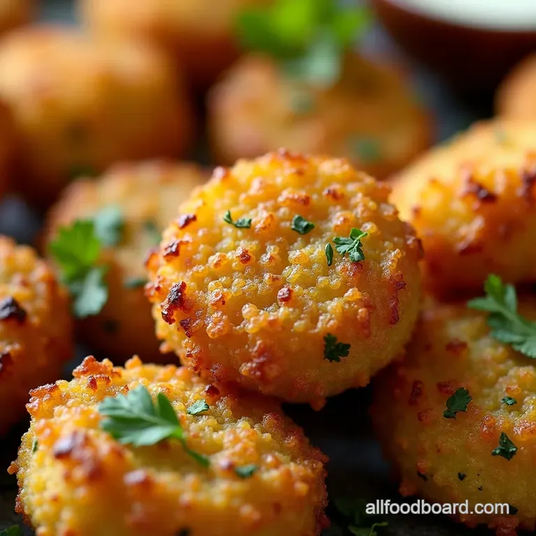 Crispy Cheesy Zucchini Tots Sneaky Veggie Goodness presentation