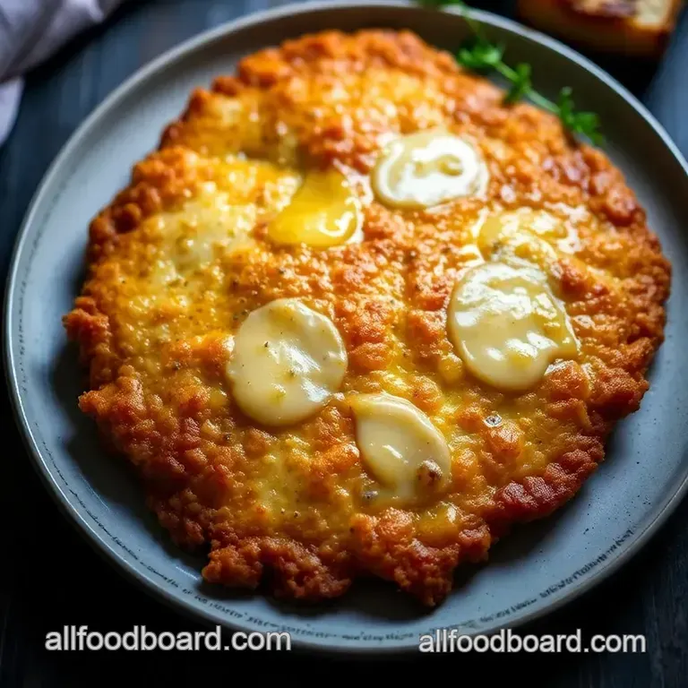 Crispy Golden Wiener Schnitzel presentation