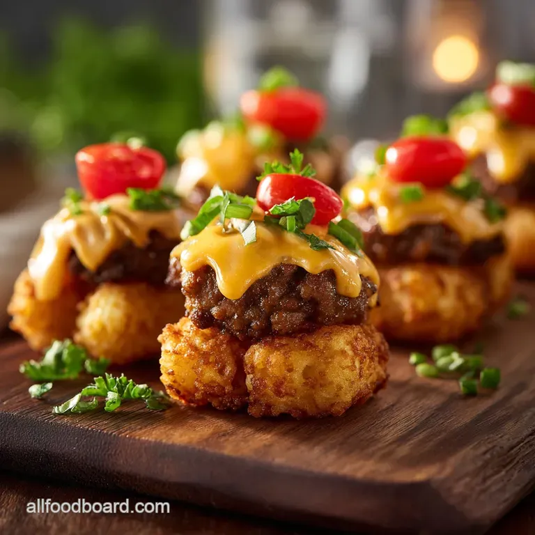 Cheeseburger Tots: Crispy Loaded Pub Grub Perfection for Game Day