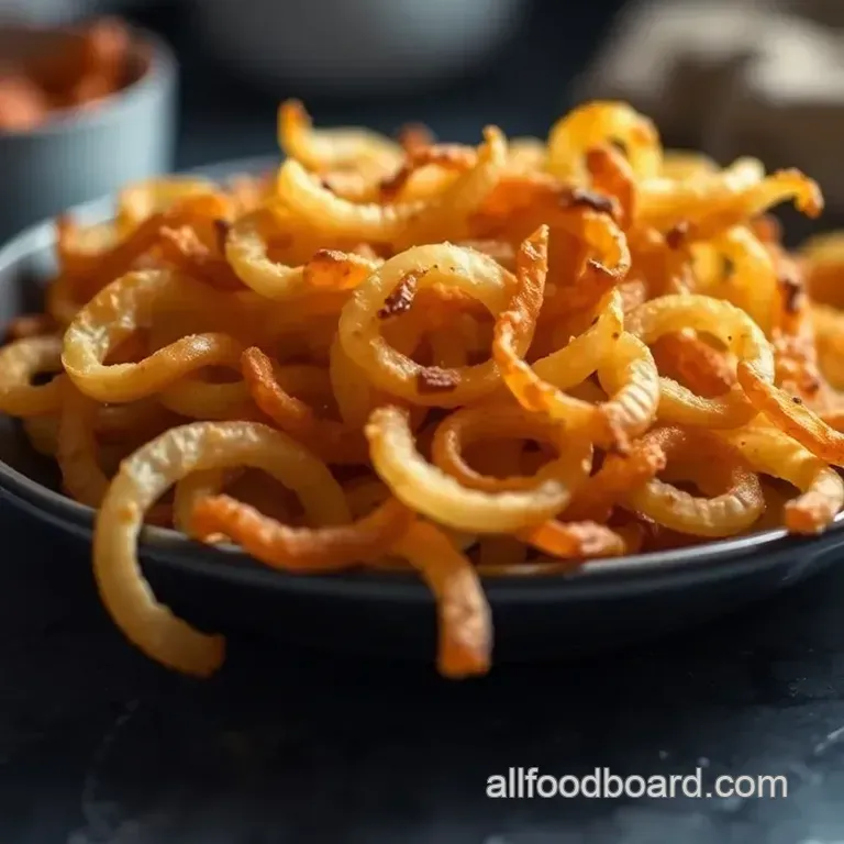 Crispy Homemade Onion Chips: A Savory Snack Delight presentation