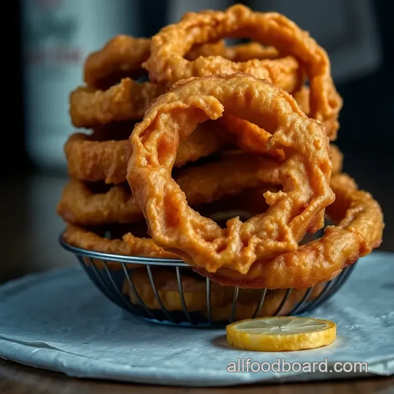 Crispy Homemade Onion Rings: Perfectly Golden and Crunchy presentation
