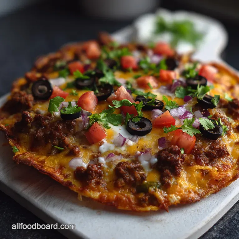 Crispy Irresistible Mexican Pizza: Double-Fried Shell