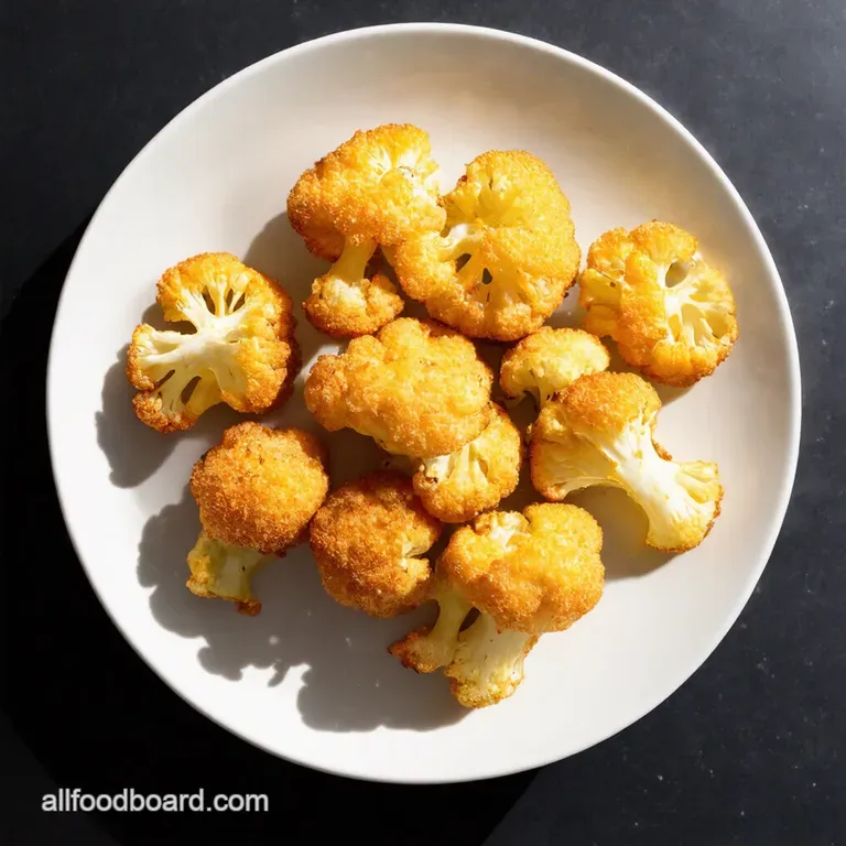Crispy Parmesan Cauliflower Bites